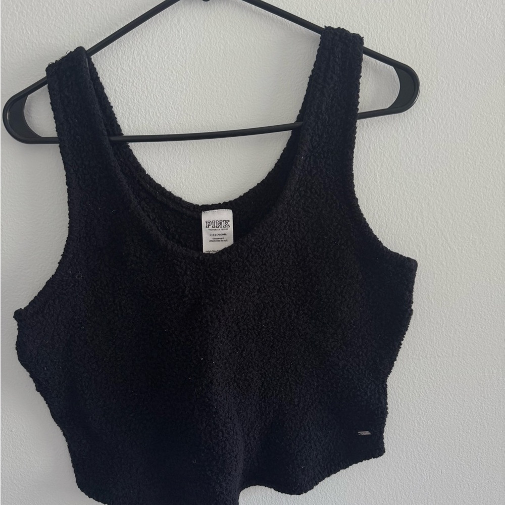 Black Textured Women's Top